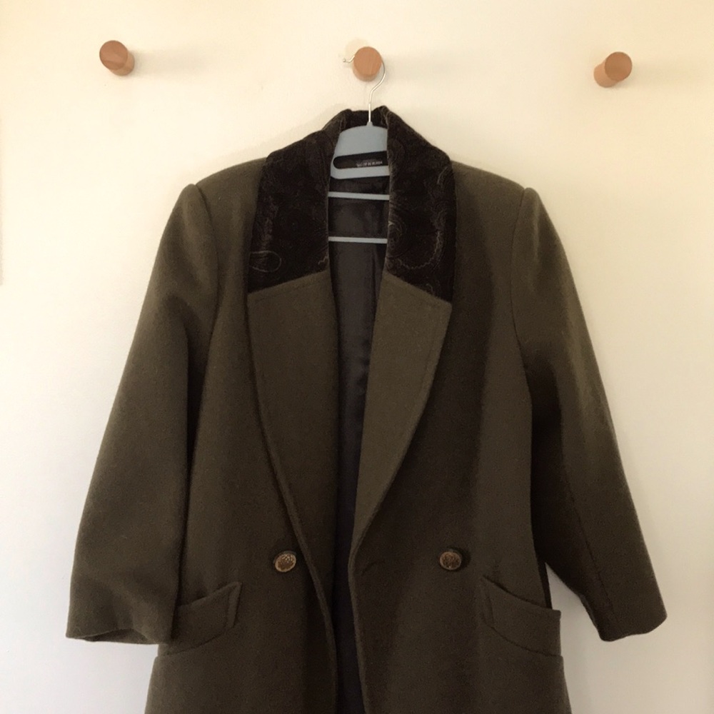 Green winter coat